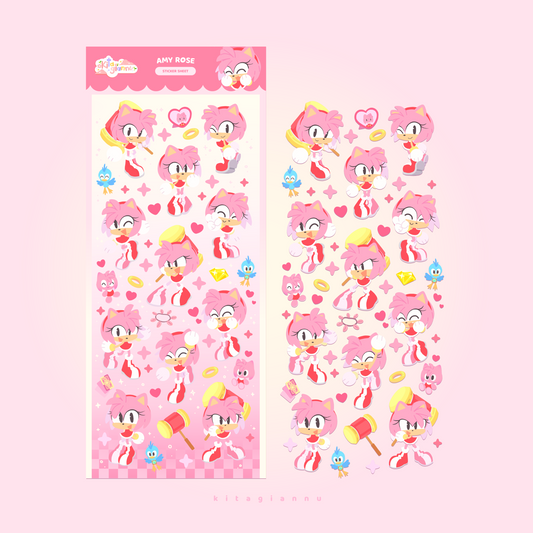 Amy Rose | Sticker Sheet [PRE-ORDER]