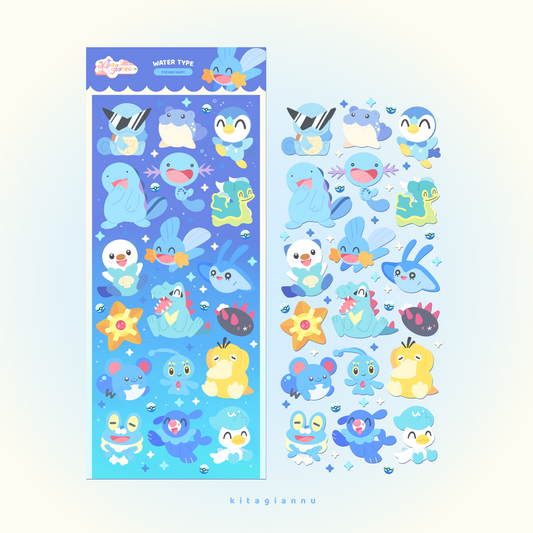 Water Type | Sticker Sheet [PRE-ORDER]
