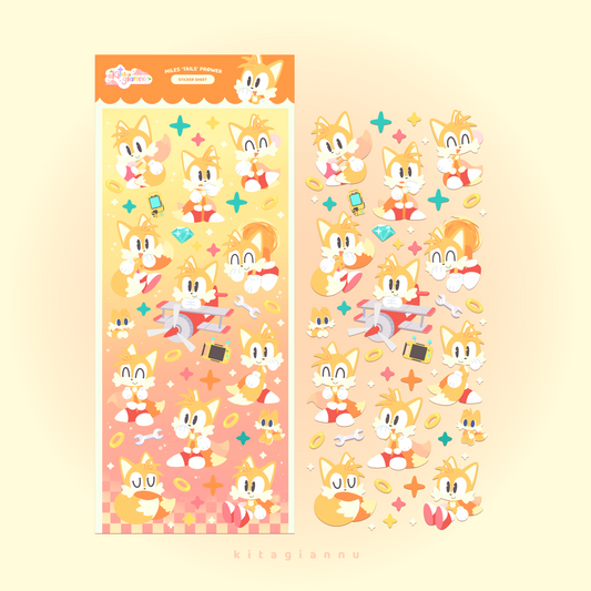 Miles ‘Tails’ Prower | Sticker Sheet [PRE-ORDER]