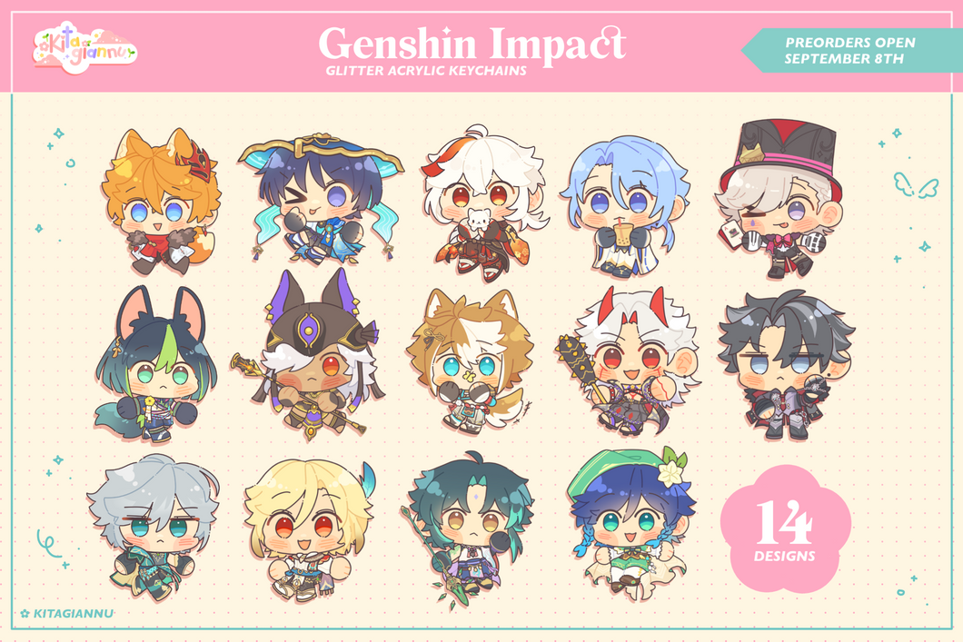 Genshin Impact | Acrylic Keychains [PRE-ORDER]