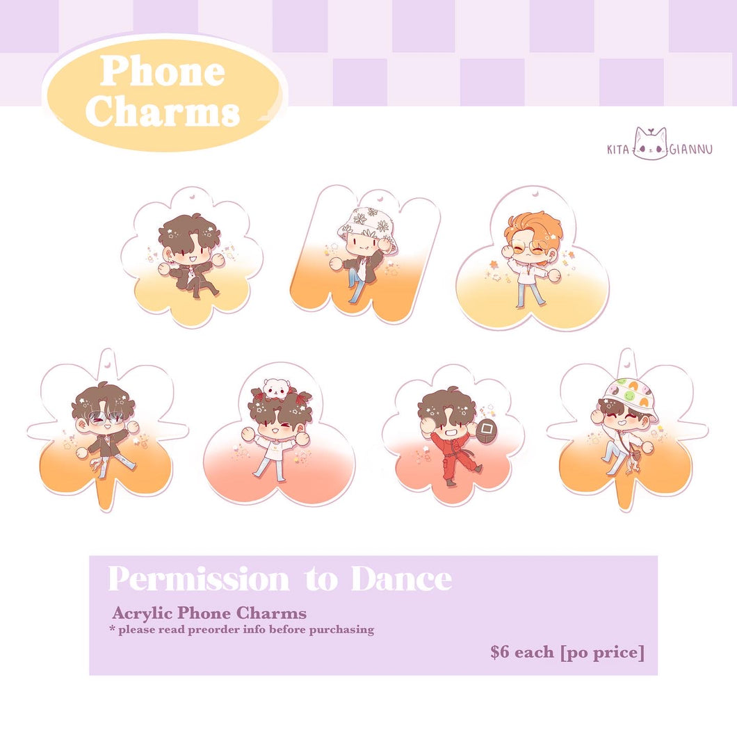 Permission to Dance | Acrylic Phone Charm