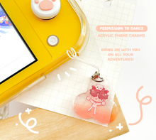 Load image into Gallery viewer, Permission to Dance | Acrylic Phone Charm
