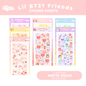 [BT21CORE] Lil BT21 Friends | Sticker Sheets